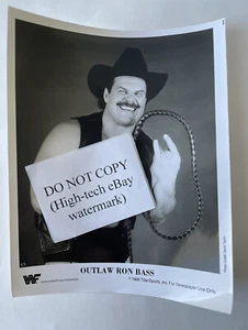 Vintage 1988 WWF Press Promo Outlaw Ron Bass Photo Steve Taylor - Picture 1 of 6