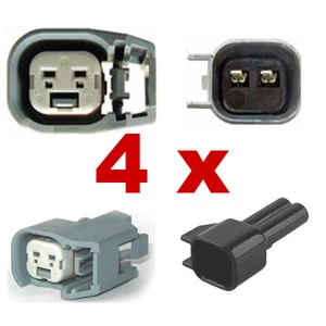 Fuel Injection Connectors - BOSCH EV6 (4 x SET) injector plug tuning car fcc - Picture 1 of 3