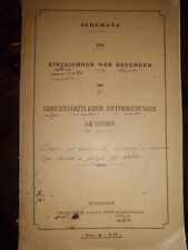 Schemata Zum Einzeichnen von Befunden bei... (Anatomia cerebrale) 1883