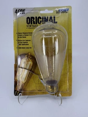 NEW Feit Electric Original Vintage Style Bulb 40w Amber Glass Dimmable Lanterns - Image 1 of 4