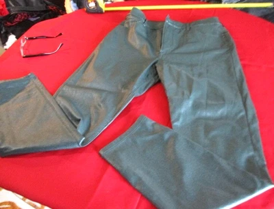 Pantalones ajustados EXPRESS imitación cuero negro años 90 tiro alto para mujer talla 12R Foto 1 de 4