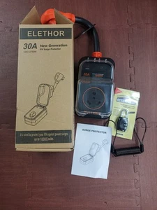 ELETHOR RV Surge Protector 30Amp 10000 Joules RV Circuit Analyzer Surge Guar... - Picture 1 of 10