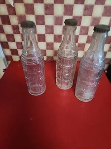 3 Vintage Bob-O-Link Flaschen geprägt FORT WORTH TEXAS - Bild 1 von 5