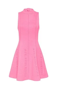 AJE Spring Dress 18, Signature Logo Spacer Mini Pink Excellent Conditon - Picture 1 of 8