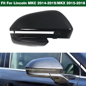 Right Door Side Mirror Cover Shell Black For Lincoln MKC 2014-2019 MKX 2015-2018 - Picture 1 of 9