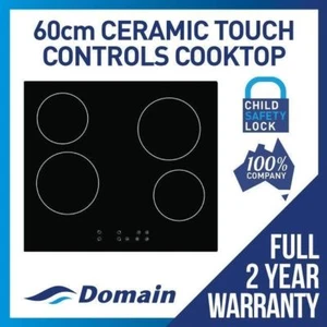 60cm CERAMIC GLASS TOUCH CONTROL ELECTRIC COOKTOP / COOK TOP / COOKER - Picture 1 of 10