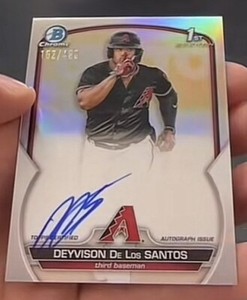 2023 Bowman Chrome Baseball Deyvison De Los Santos Auto /499