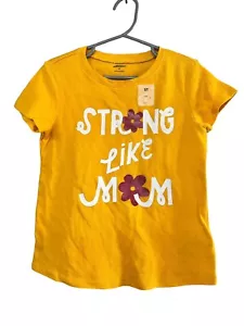Old Navy Kleinkind Mädchen stark wie Mama Grafik T-Shirt Kurzarm Tee Größe 5T - Bild 1 von 2