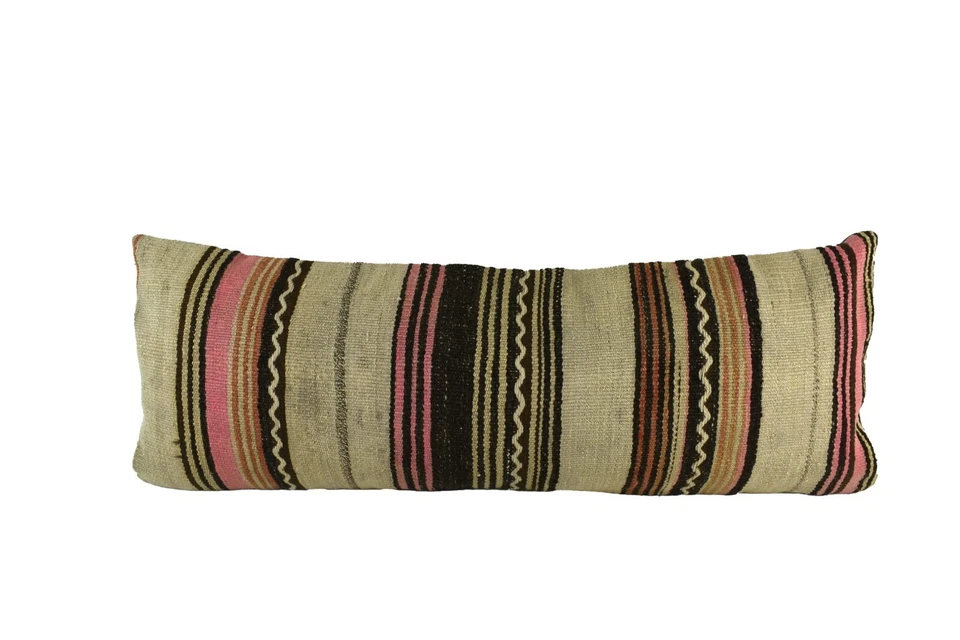 16x42 Kilim Pillow Cover Handmade Extra Large Turkish Lumbar Throw Pillow 3950 - Image 1 of 1