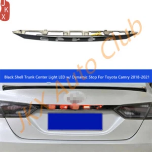 Glossy Black Trunk Center Light LED Dynamic Stop Lamp For Toyota Camry 2018-2024 - Picture 1 of 7