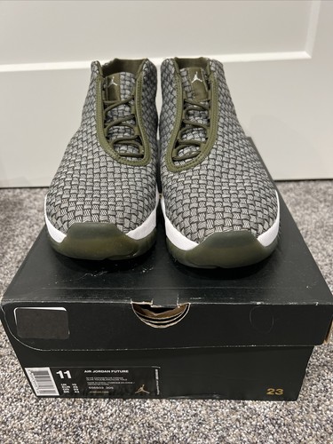 Nike Jordan Future Olive Canvas 2018 Uomo Taglia 11 Scatola Inclusa