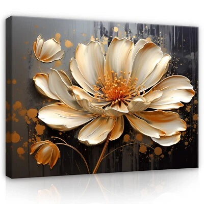 Leinwand Bilder Blumen Lilien Abstrakt XXL Groß Leinwandbild Wandbilder Canvas - Bild 1 von 4