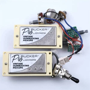 Epiphone ProBucker Vintage Classic Alnico Humbucker Pickup Set for LP&SG Chrome - Picture 1 of 3