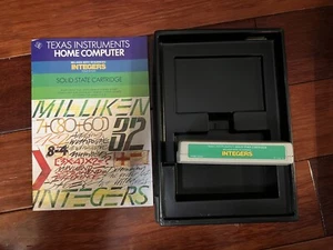 Vintage Lot TI-99/4A Integers Math Education Solid State Software Box - Picture 1 of 1