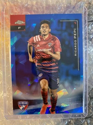 2021 Topps Chrome MLS Sapphire Ricardo Pepi - Image 1 of 2