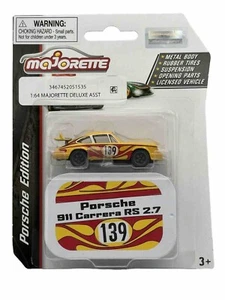 Majorette 2023 Porsche Deluxe Assortimento Porsche 911 Carrera RS 2.7 Scala 1:64 - Foto 1 di 5
