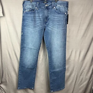 True Religion Ricky Big T No Flap Medium Cloudburst Slim Jeans Men’s Size 40 NWT - Picture 1 of 8