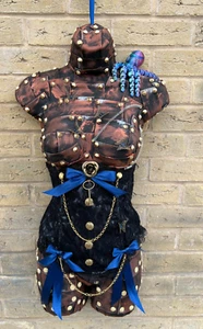 Maniquí Torso Steampunk 32" Apocalipsis Efecto Metal Colgante Pared Arte Pulpo (A - Imagen 1 de 18