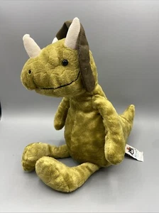 Jellycat London Trevor Green Dinosaur Triceratops Plush Stuffed Animal Toy Doll - Picture 1 of 8
