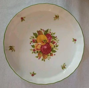 ROYAL ALBERT Old Country Roses, Pie Plate with Scalloped Edge - Picture 1 of 2