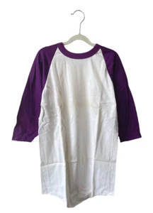 vintage russell athletic baseball tee shirt youth size large deadstock NOS 70s - Picture 1 of 6
