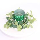 Green Eucalyptus Candle Wreath Berry Candle Ring  Home Decor