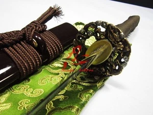 clay tempered 1095 steel jp samurai katana dragon tsuba sharp blade Battle ready - Picture 1 of 12