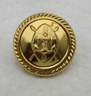 Good Quality:"GHANA NAVY GILDED BRASS BUTTON"(Medium, 19mm, Excellent Condition)