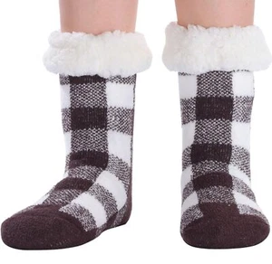 Fuzzy Thick Soft Fluffy Fuzzy Socks with Grips for Momen Furry Leg Warmers Th... - Picture 1 of 7