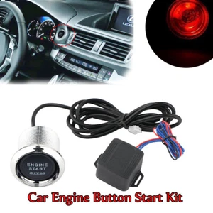 Universell Rot Auto Motor Startknopf Druckschalter Drucktaster Zündung Starter - Picture 1 of 11