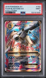 PSA 9 Pokemon M Blastoise EX Full Art 102/108 XY Evolutions #102 Mega MINT 💫💦 - Bild 1 von 2