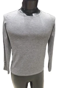 Chicos leichtes Viskose Strick Top lang Slv Rundhals geschwungener Saum Damen 0/S grau - Bild 1 von 11