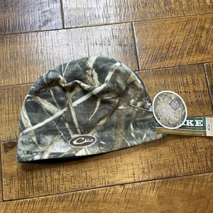 NEU DRAKE WATERFOWL SYSTEMS WINDDICHT FLEECE CAMO LOGO BEANIE SCHÄDEL KAPPE Max-7 - Bild 1 von 3