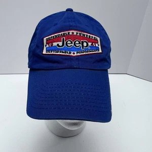 Jeep All American Durable Workwear USA blue baseball cap hat, adjustable dad - Picture 1 of 11