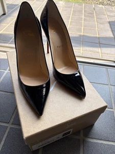 Christian Louboutin Kate 100 Pumps spitz zulaufend schwarz 36 - Bild 1 von 24