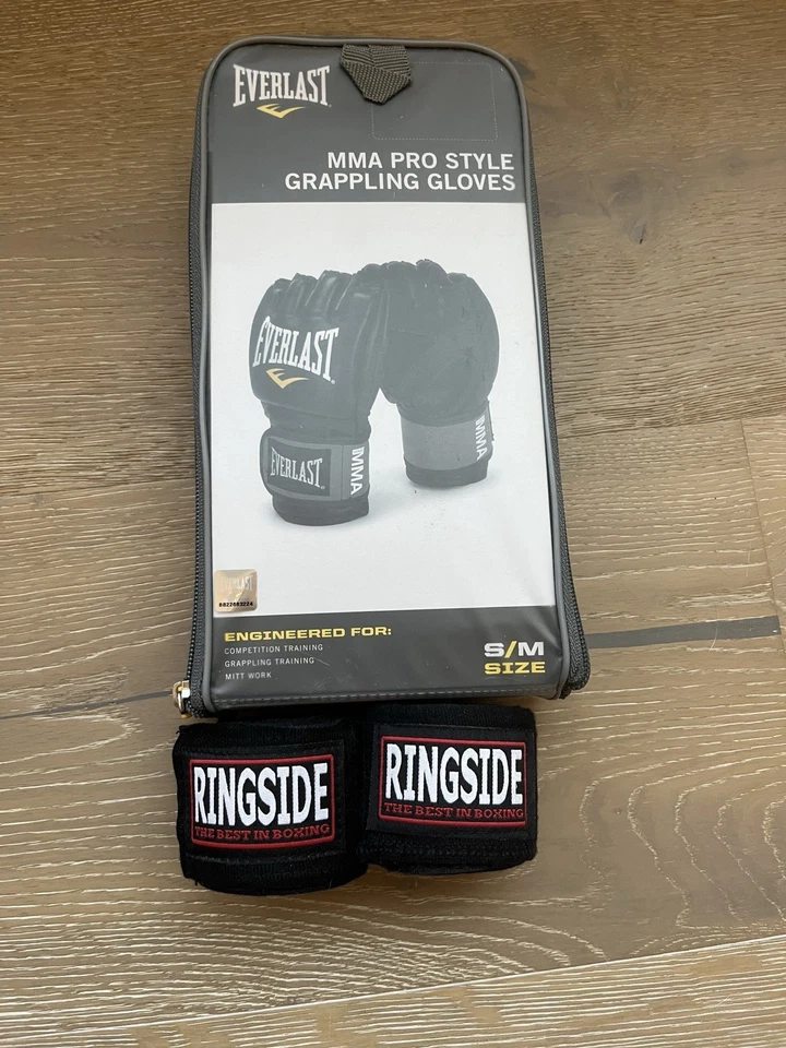Everlast Pro Style MMA Guantes de Agarre Y Envoltura Foto 1 de 2