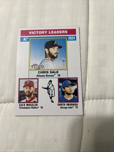 2025 Topps Heritage #199 League Leaders Imanaga/Wheeler/Sale - Bild 1 von 1