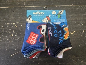 Disney Mickey and Friends No Show Socks 10 Pairs Kids Size 10-4 Brand New - Picture 1 of 2