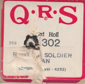 QRS Player Piano Word Roll Q-302 Ragtime Soldier Man - Bild 1 von 1