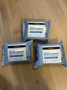 3x Neutrogena Makeup Remover Wipes Cleansing Towelettes Fragrance-Free 25ct - Picture 1 of 2