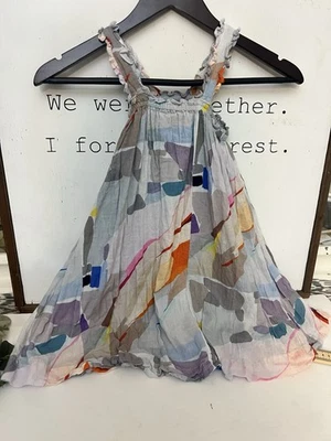 Vestido Rosa Pollo Talla 6Y Multicolor Tia Arte Abstracto Niña.     V Foto 1 de 4