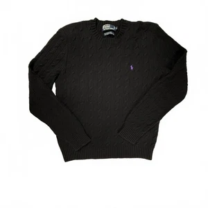 Polo by Ralph Lauren Men's Black Cable Knit Sweater, Size M - Picture 1 of 5