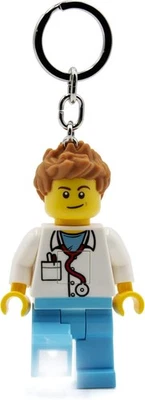 LEGO Iconic Doctor Keyring Torch - 76 mm Large Figure (KE184) - Includes 2...  - Image 1 of 4