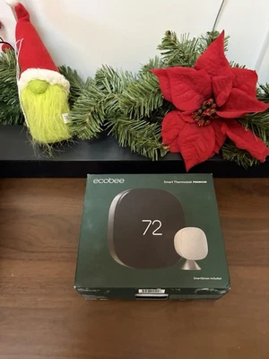 Brand New Sealed Ecobee Smart Thermostat Premium + SmartSensor White - Image 1 of 4