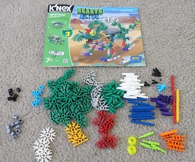 K’NEX Beasts Alive Tri-Stego Engineering Building toy,209 out of 214 pc-NO MOTOR - Image 1 of 2