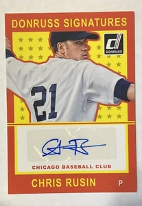 Chris Rusin 2014 Panini Donruss Baseball Signatures Auto Autograph Card CR - Picture 1 of 1
