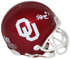 Spencer Rattler Autographed Oklahoma Sooners VSR4 Mini Helmet BAS 33040