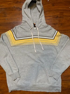 Sudadera con capucha a rayas gris/amarillo azul ancla de colección talla XL Foto 1 de 4
