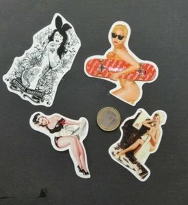 PU6 style Pinups, Lot of four stickers autocollants - Bild 1 von 1