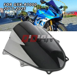 For 2017-2025 GSX-R1000 Motorcycle Double Bubble Windshield Windscreen Deflector - Picture 1 of 6
